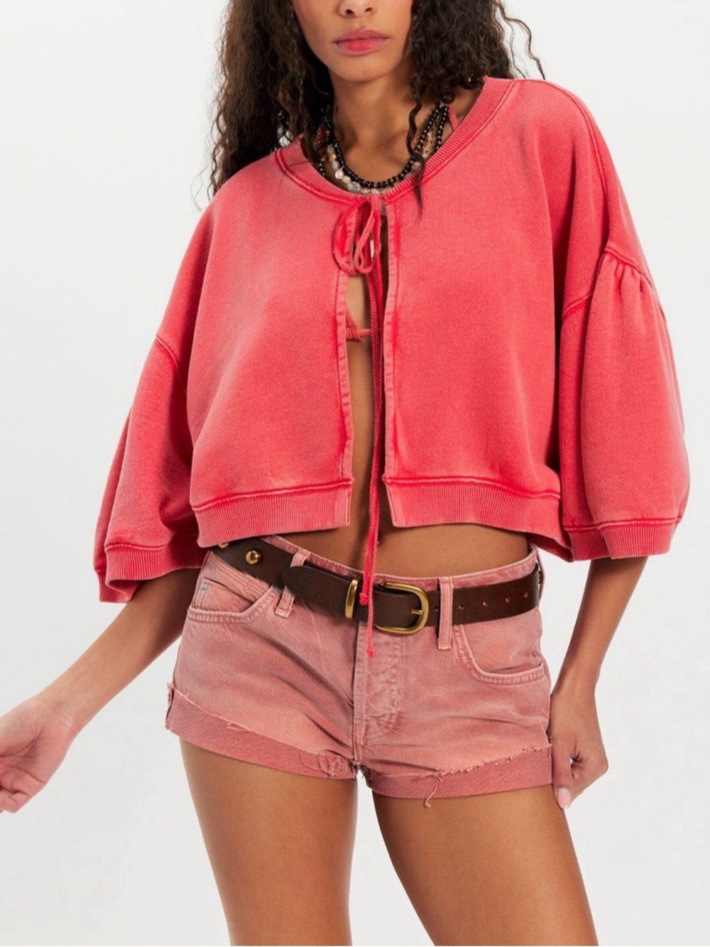 Free People Cozy Me Cardi Sz L